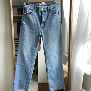 Abercrombie Ultra high rise straight leg jeans